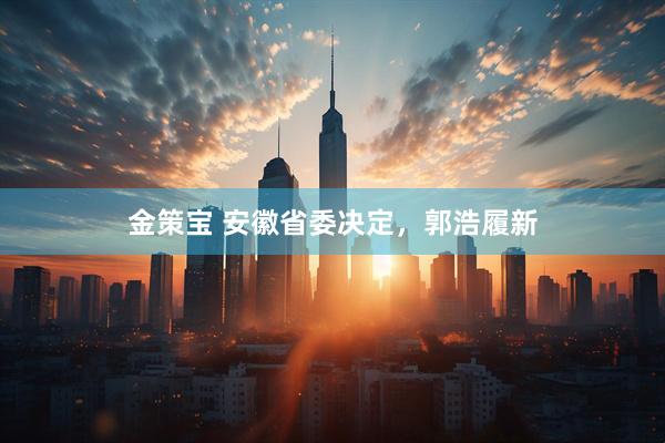 金策宝 安徽省委决定，郭浩履新